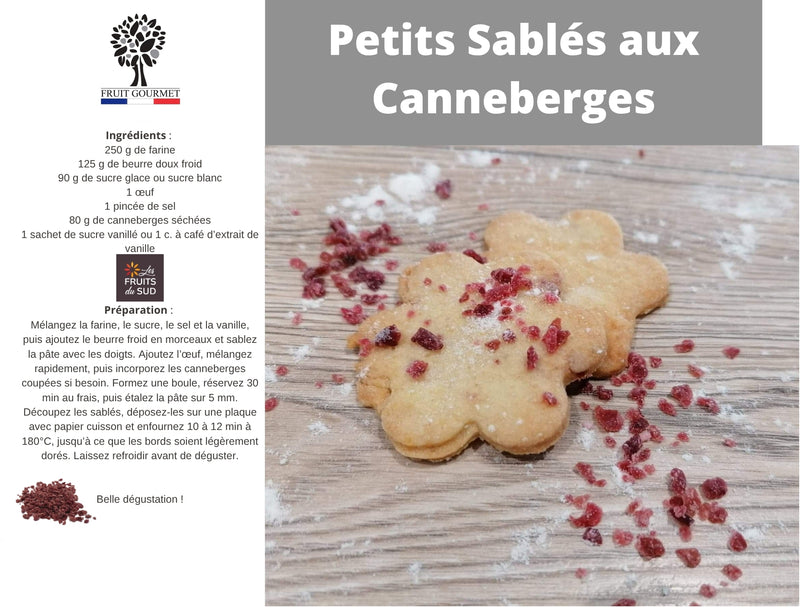 Petits Sablés aux Canneberges