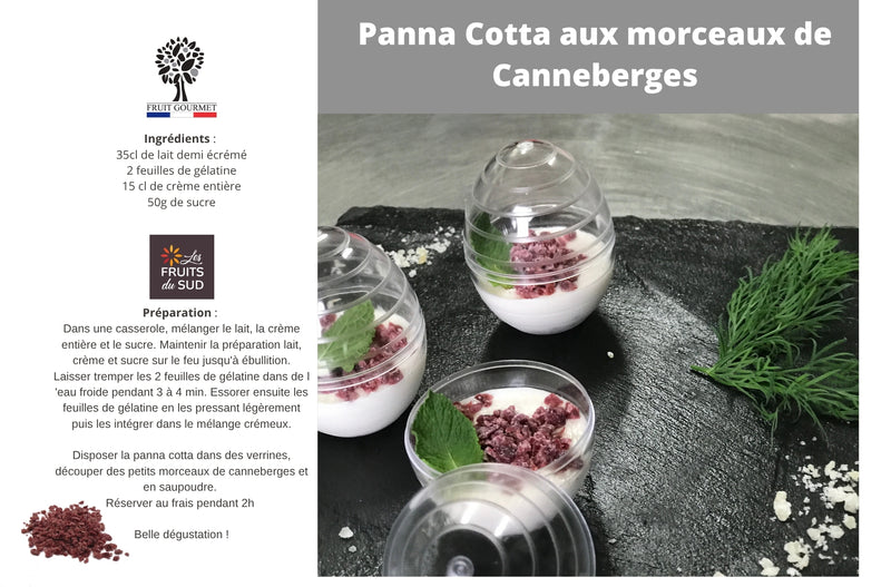 Panna Cotta aux Canneberges