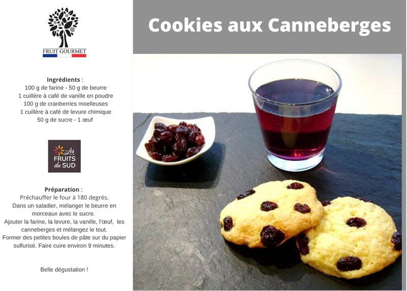Cookie aux canneberges