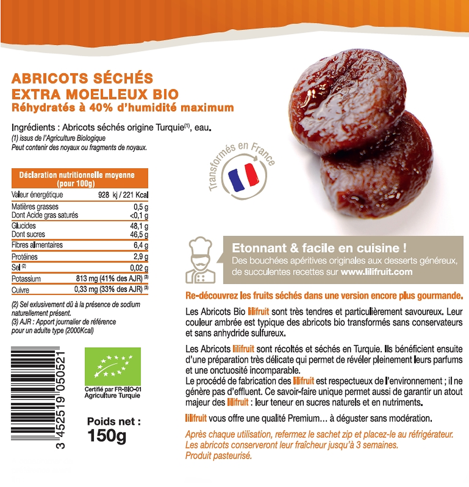 Abricots Bio Extra Moelleux