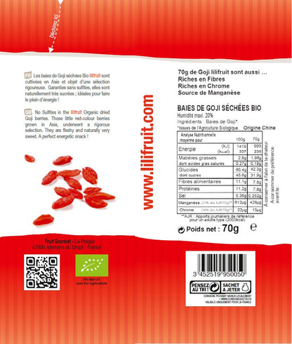 Baies de Goji Séchées Bio