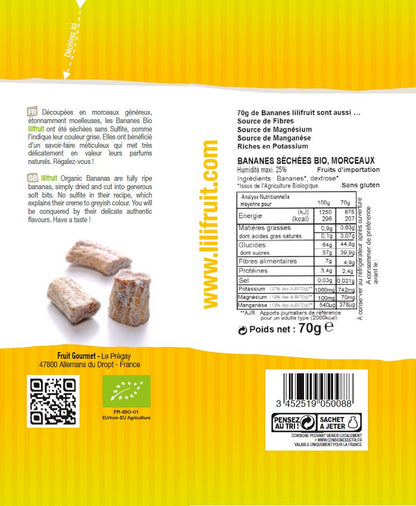 Bananes Bio Moelleuses en Morceaux