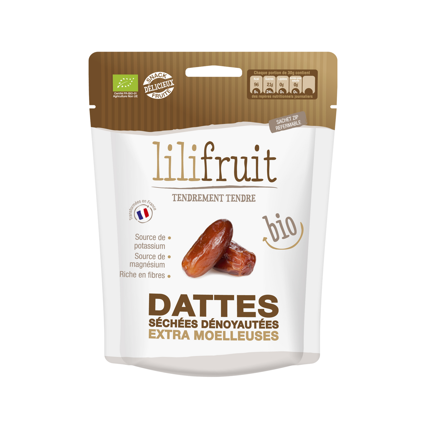 Dattes Bio Dénoyautées Extra Moelleuses