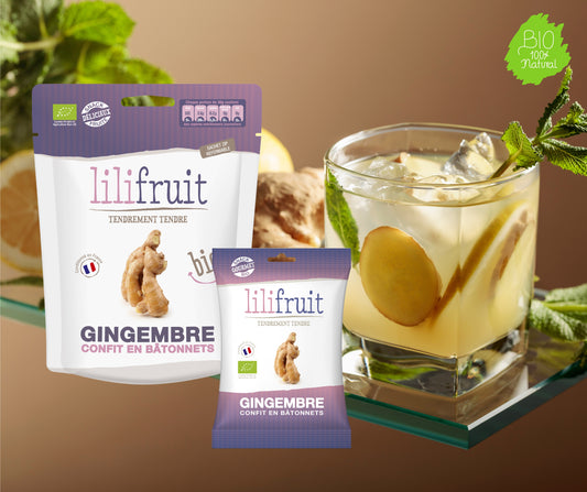 Gingembre Confit Bio en Bâtonnets — Fruit Gourmet