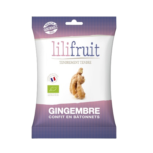 Gingembre Confit Bio en Bâtonnets