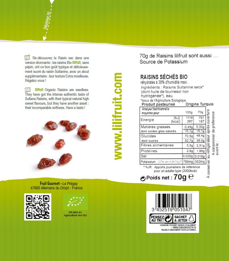 Raisin Bio Extra Moelleux