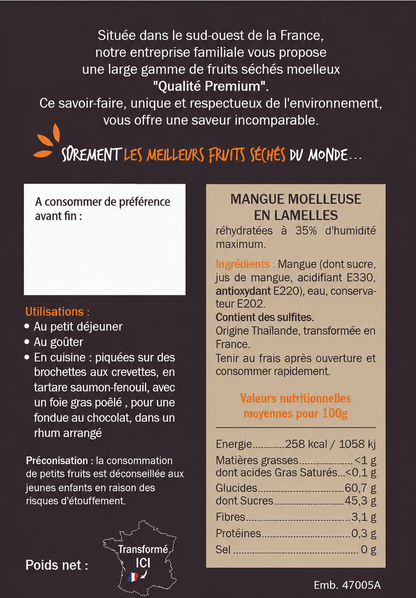 Mangues en Lamelles Moelleuses
